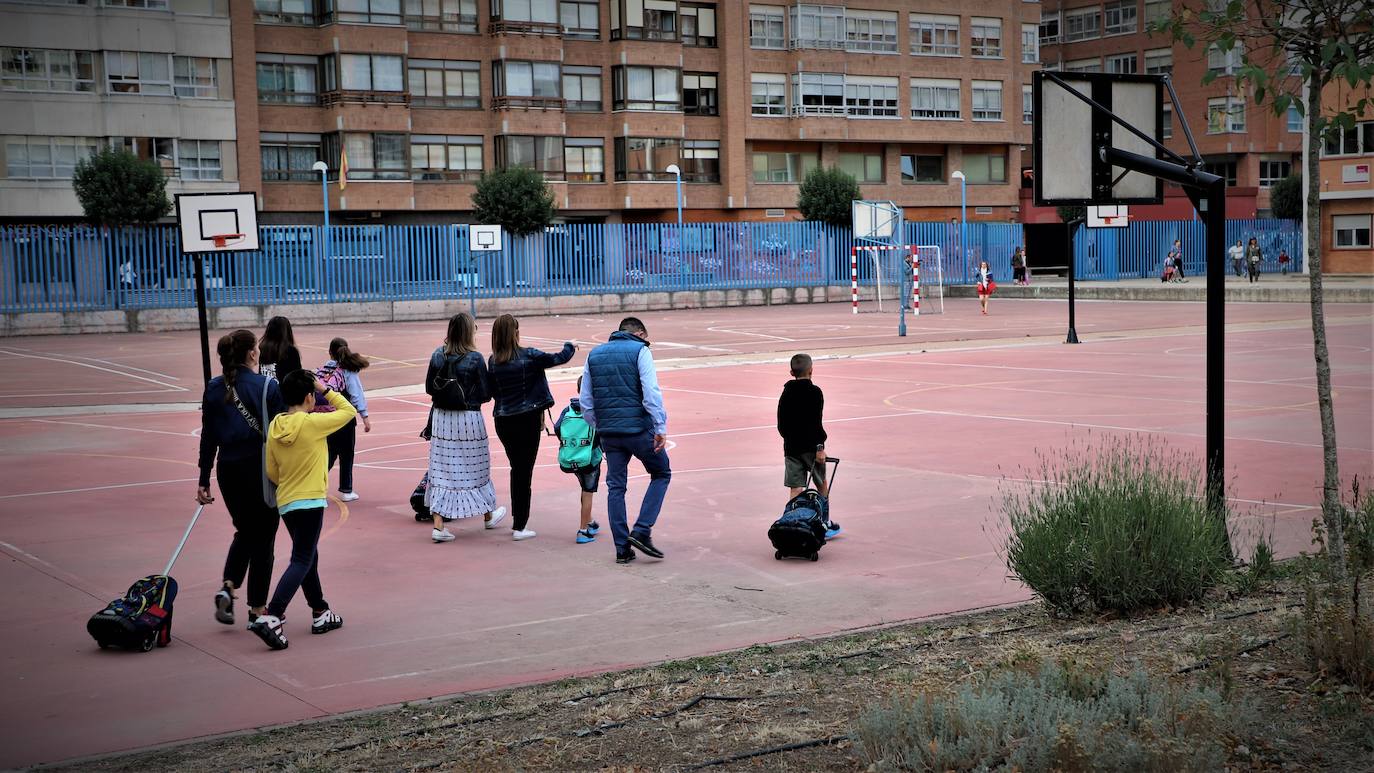 El regreso al colegio se ha desarrollado con normalidad en la provincia de Burgos. 