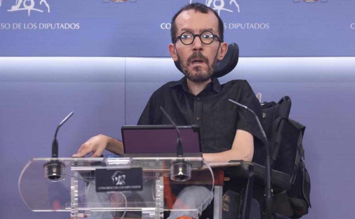 El portavoz de Unidas Podemos en el Congreso, Pablo Echenique.