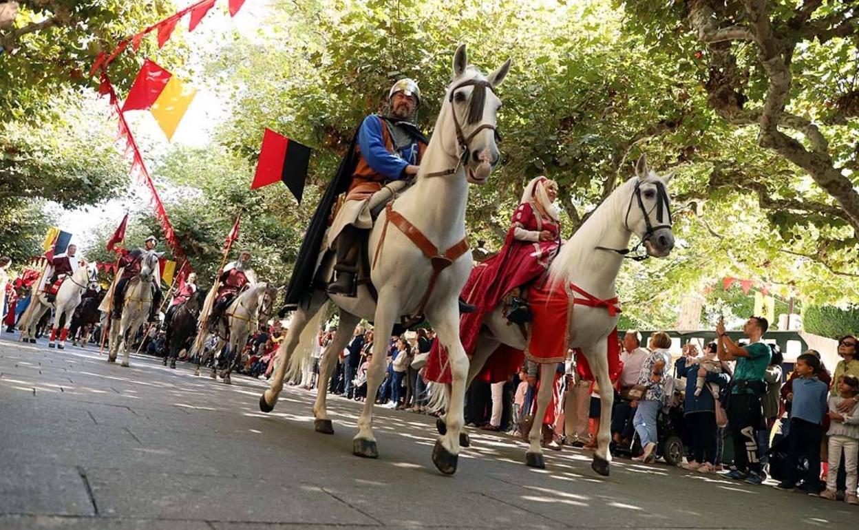 Imagen de una edición anterior del Fin de Semana Cidiano, el año pasado Jimena y la leyenda del Cid, y Burgos Cidiano este 2022