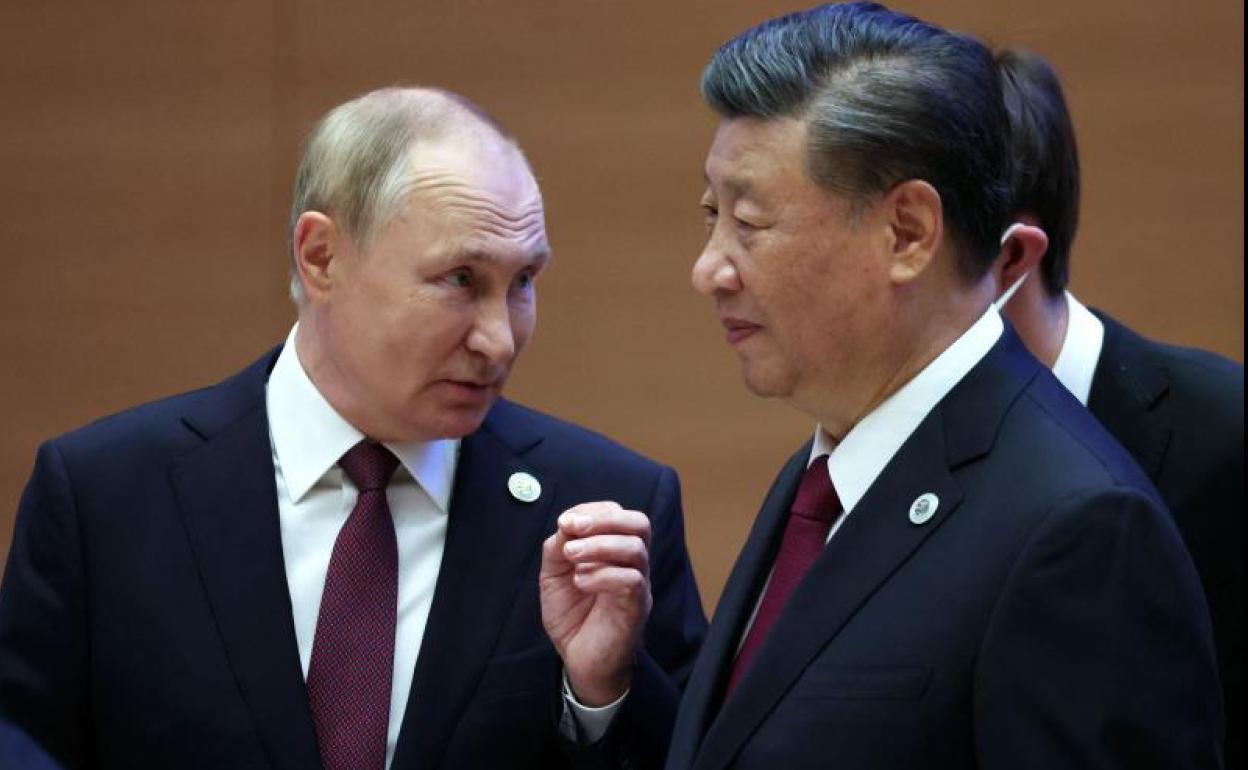Los presidentes de Rusia, Vladímir Putin, y China, Xi Jinping. 