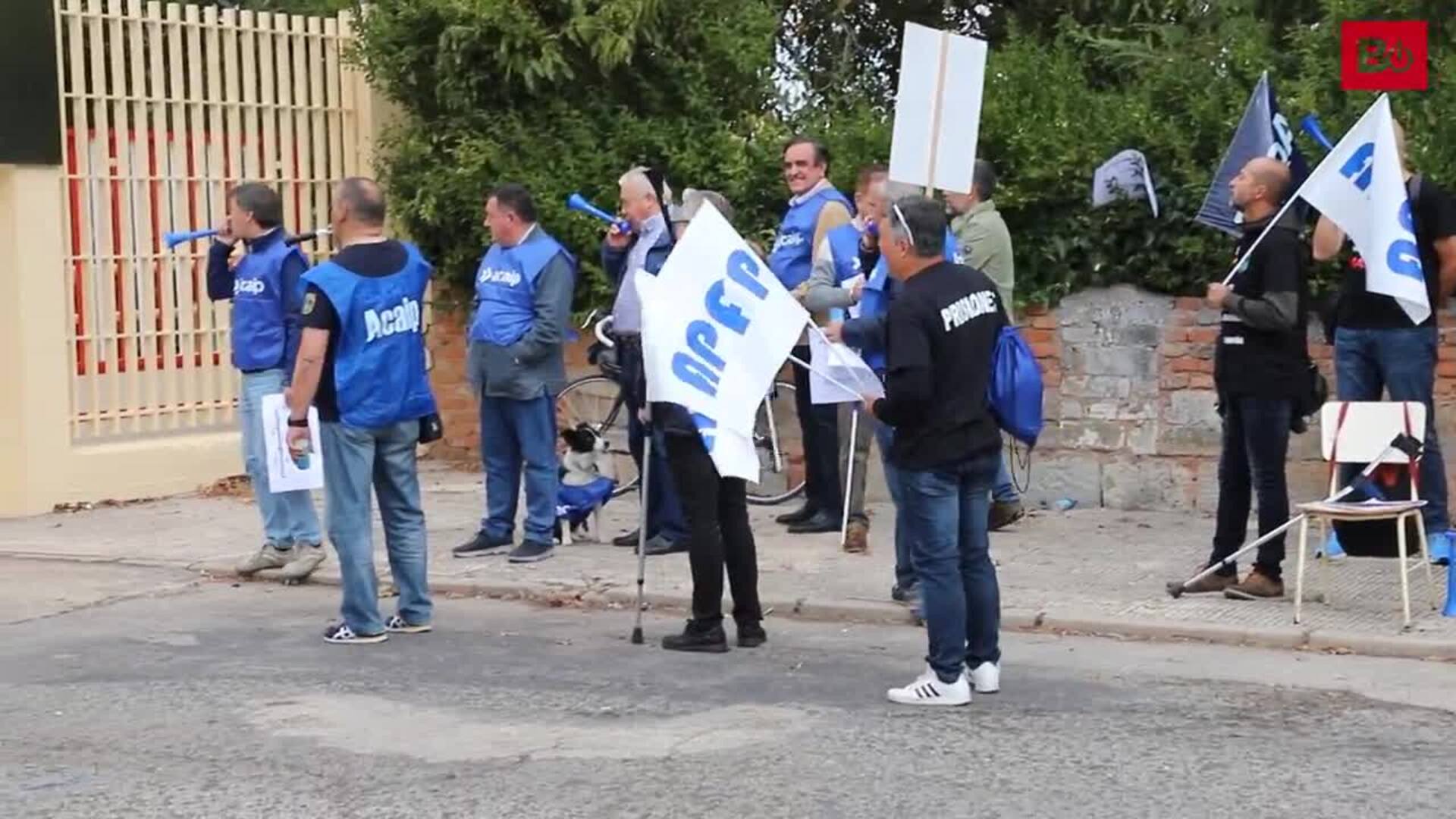 Protestas de los trabajadores de la prisión de Burgos