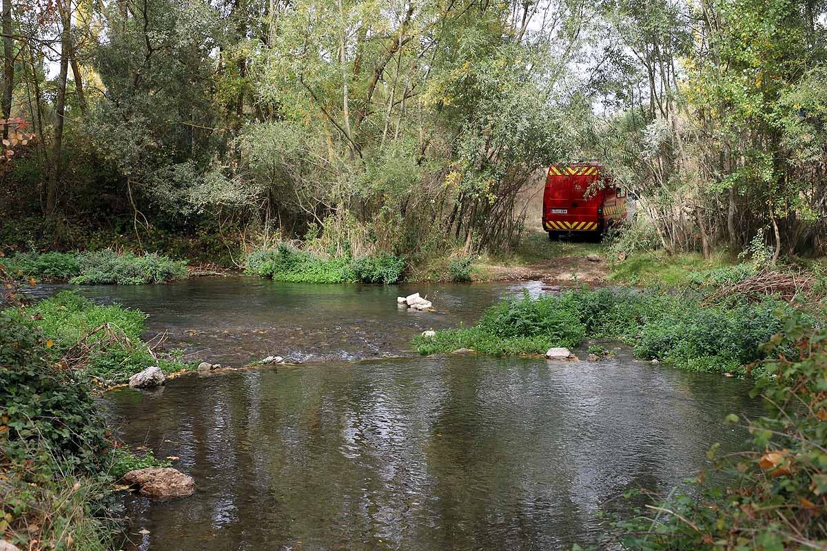 Fotos: La búsqueda del hombre desaparecido en Burgos cierra su octavo día sin novedades