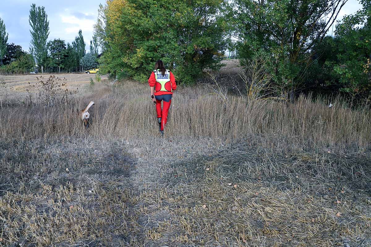 Fotos: La búsqueda del hombre desaparecido en Burgos cierra su octavo día sin novedades