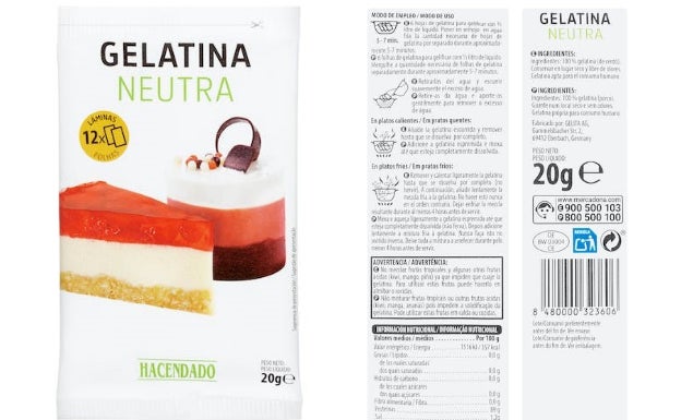 Alerta alimentaria: retiran esta gelatina neutra por la presencia de salmonella