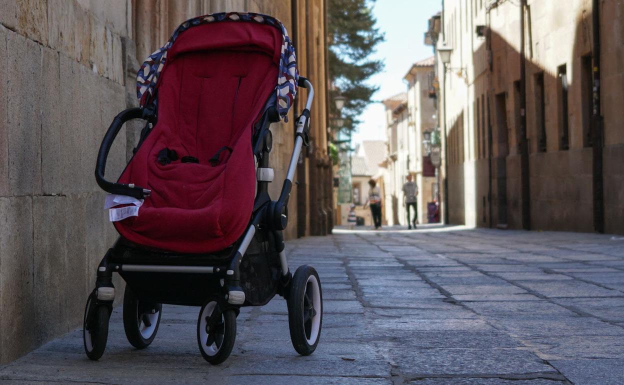 Carrito de bebé vacío.