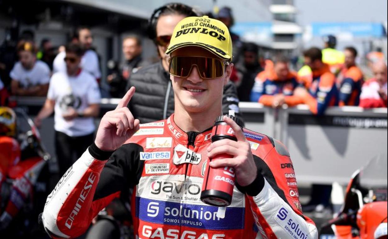 Izan Guevara, flamante campeón del mundo de Moto3. 