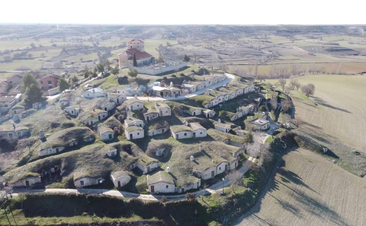 Imagen aérea de El Cotarro en Moradillo de Roa.