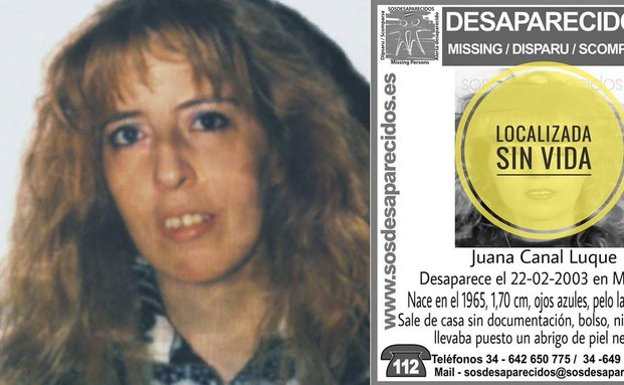 Juana Canal, desaparecida en 2003. 