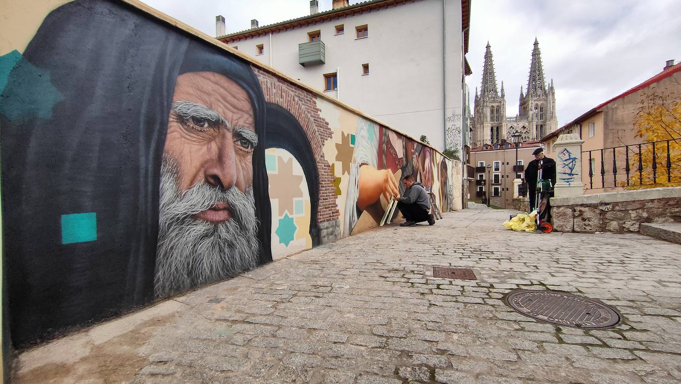 Mural del Callejón de las Brujas de Burgos