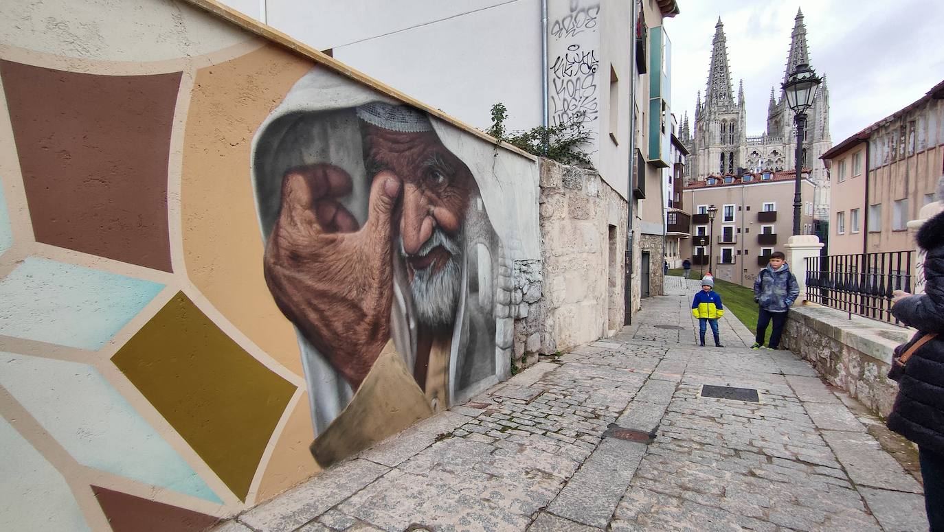 Mural del Callejón de las Brujas de Burgos