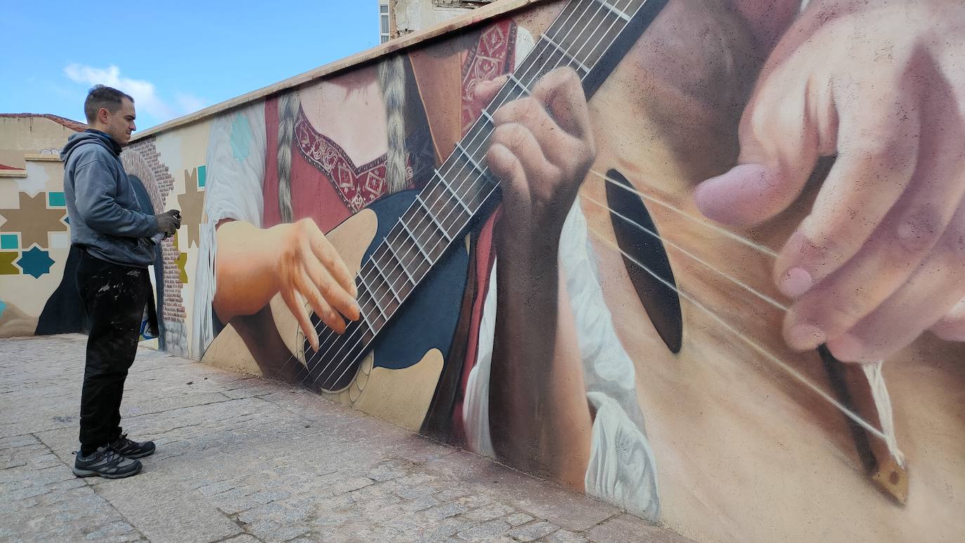 Mural del Callejón de las Brujas de Burgos