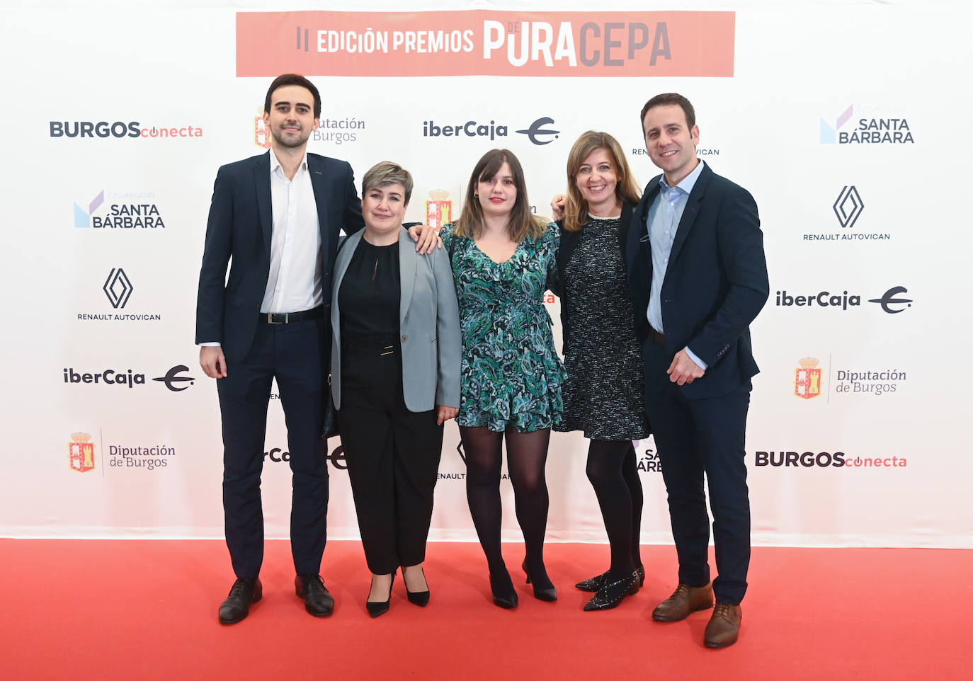 Alejandro Valverde, Ana María Suárez, Paula Facal, Lorena Gutiérrez y Miguel Pérez.