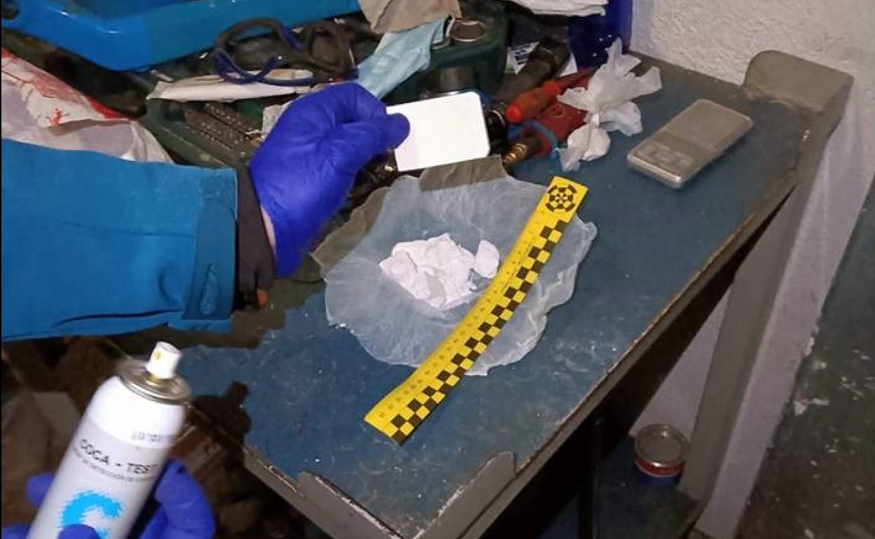 Drogas encontradas en el operativo. 