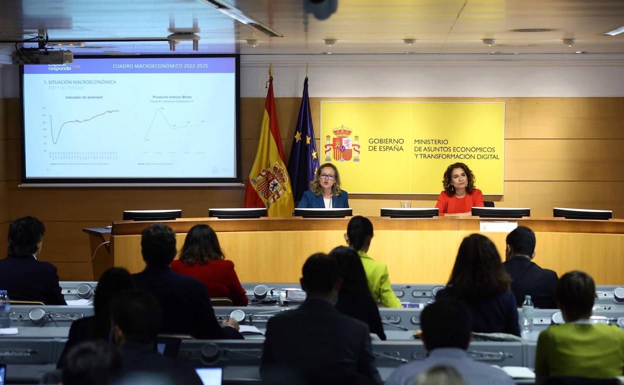 Presentación del último cuadro macroeconómico del Gobierno para el período 2022-2025.