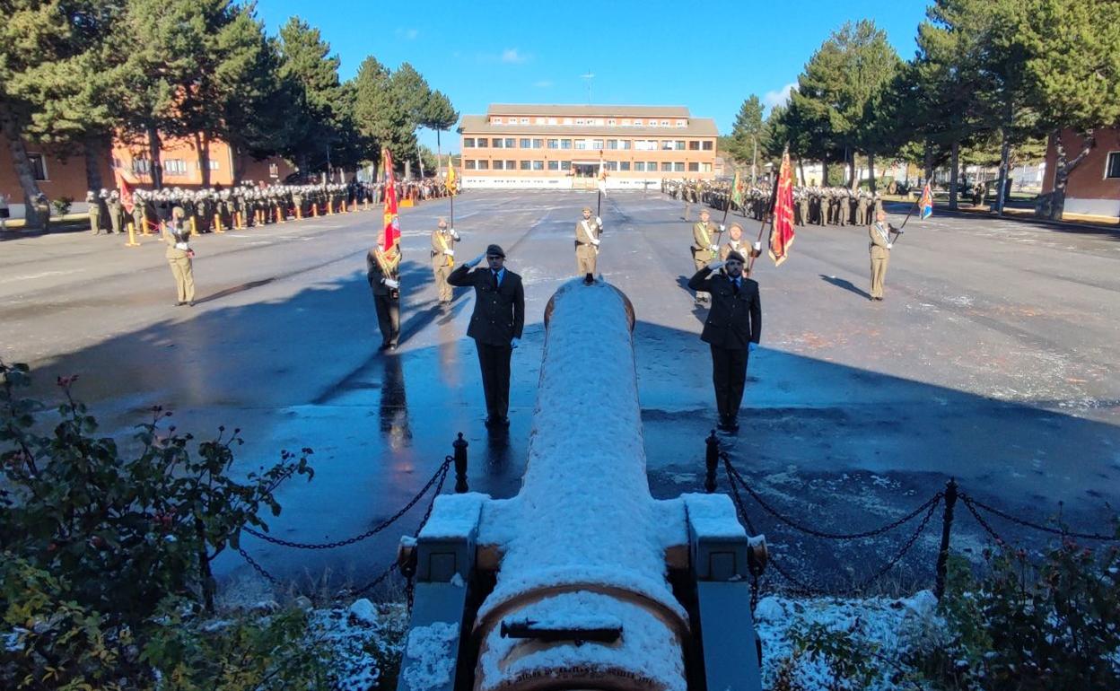 La parada se celebró en la base militar 'Cid Campeador'. 