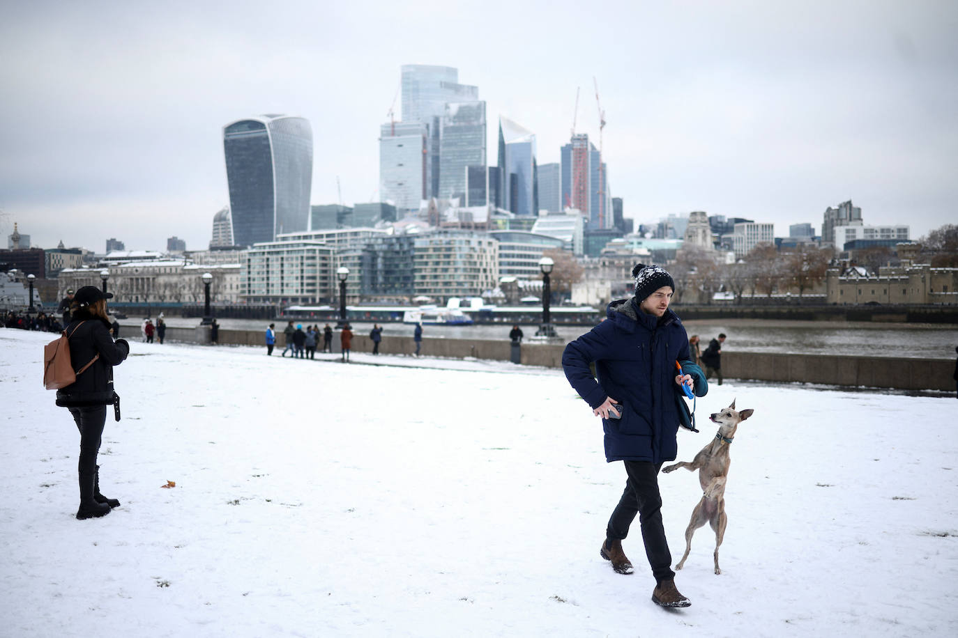 Fotos: Espectacular nevada en Londres