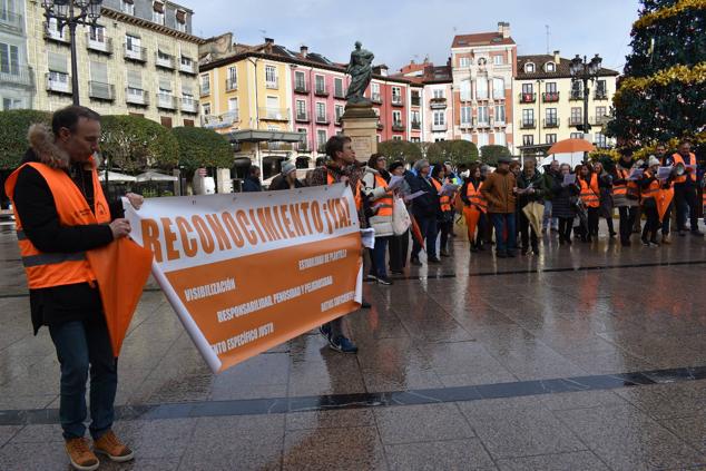 Fotos: Los trabajadores sociales del Ayuntamiento reivindican mejoras laborales al grito de «¡Reconocimiento ya!»