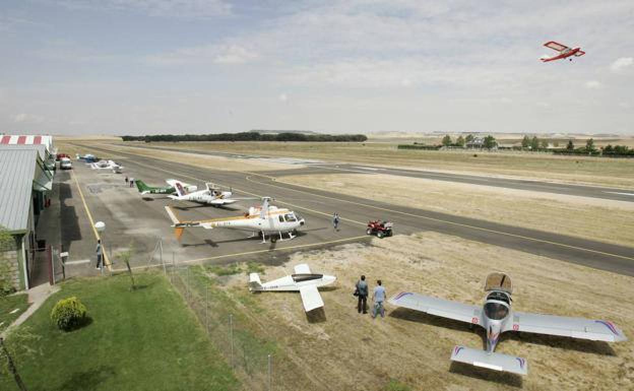 Fotografía de archivo del aeródromo de Matilla de los Caños de donde despegaron los desaparecidos.