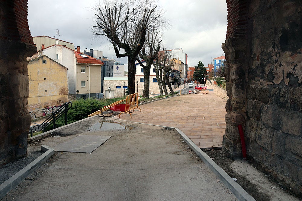 Fotos: Obras de peatonalización del Arco de San Martín