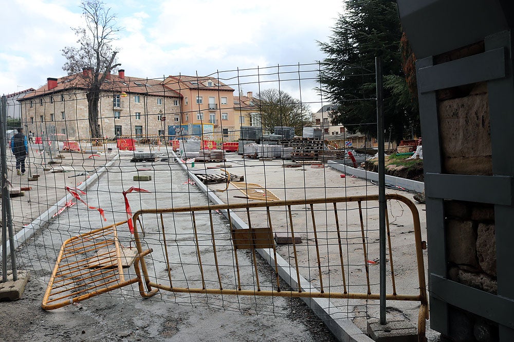 Fotos: Obras de peatonalización del Arco de San Martín