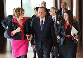 Mario Amilivia, antes de presentar el último informe del Consejo de Cuentas.