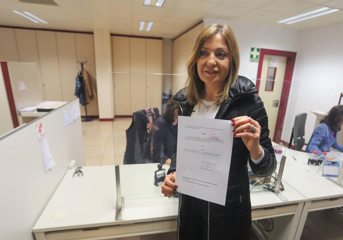 Carolina Blasco ya ha registrado su renuncia al acta.