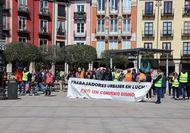 Nueva protesta de la plantilla de Urbaser en Burgos