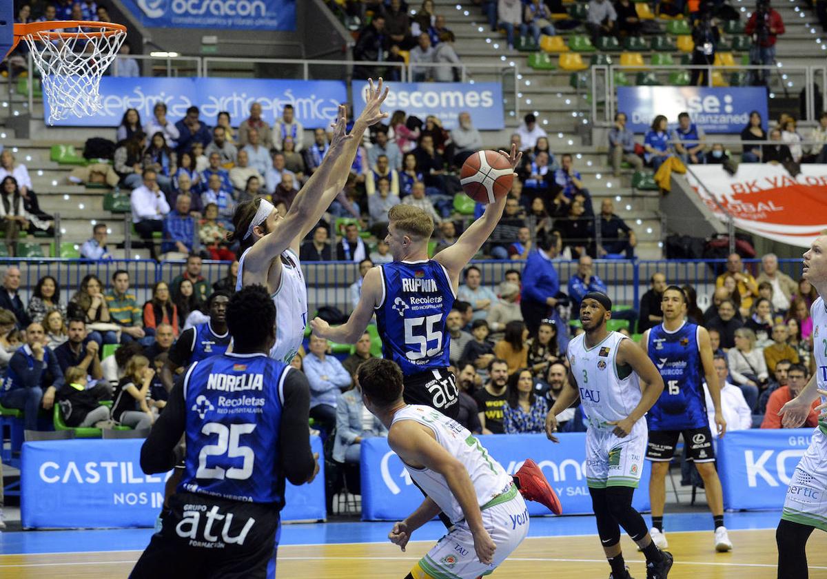 Rupnik durante el último partido de Liga.