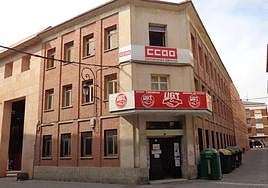 Sede de los sindicatos UGT y CCOO en Aranda de Duero.