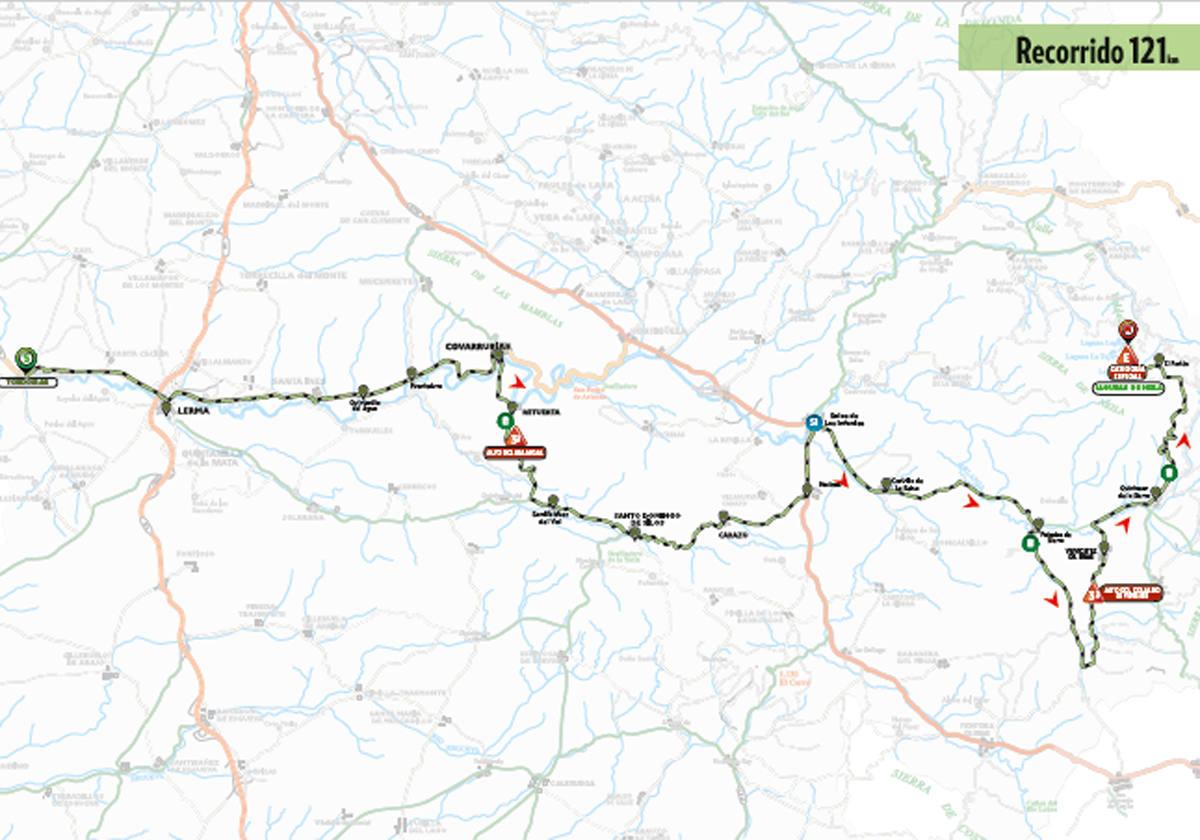 Recorrido de la etapa.