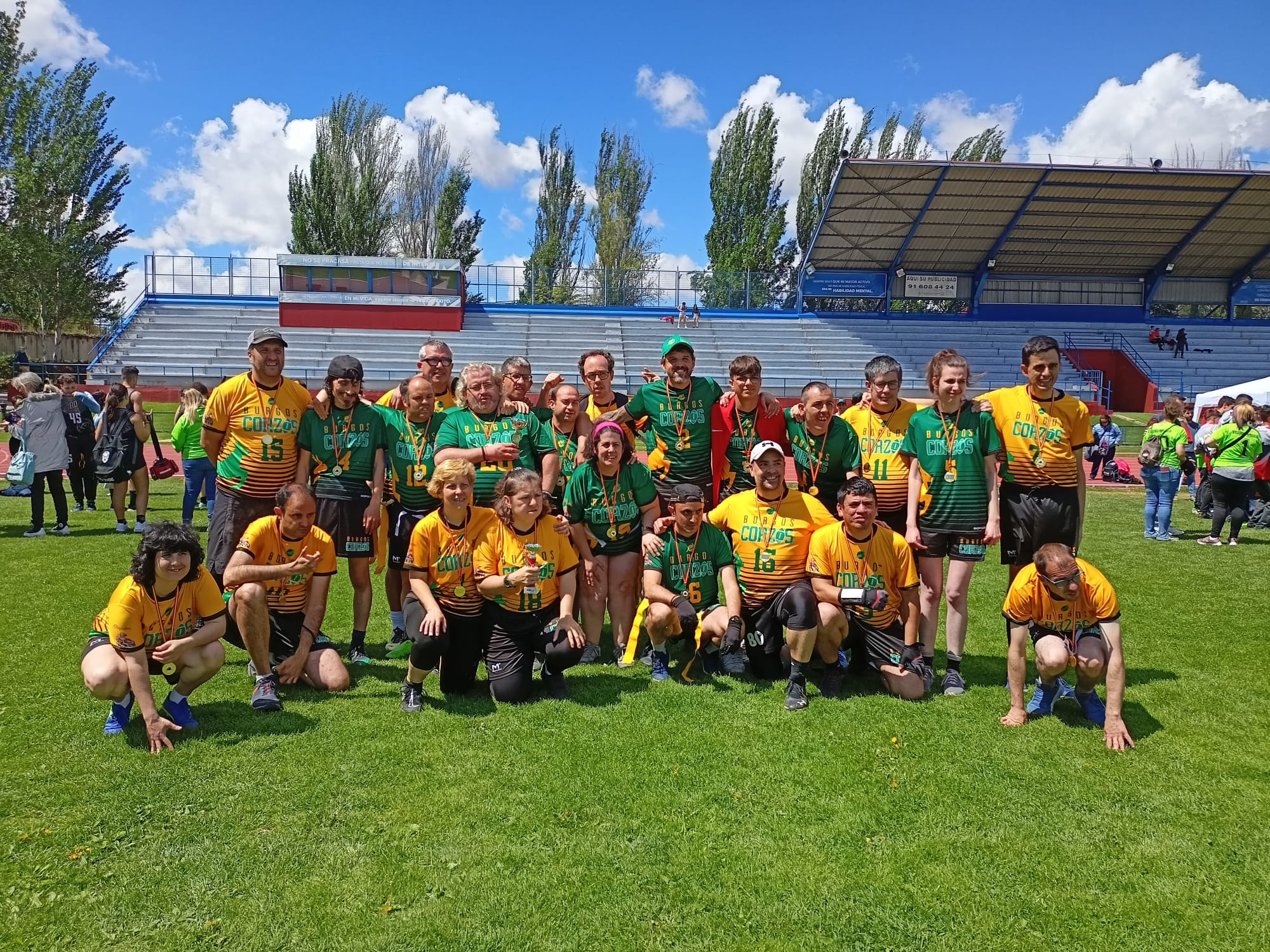 El equipo de Flag Football inclusivo Burgos Corzos triunfa en Fuenlabrada