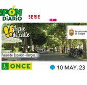 La ONCE dedica al Paseo del Espolón de Burgos su cupón del 10 de mayo