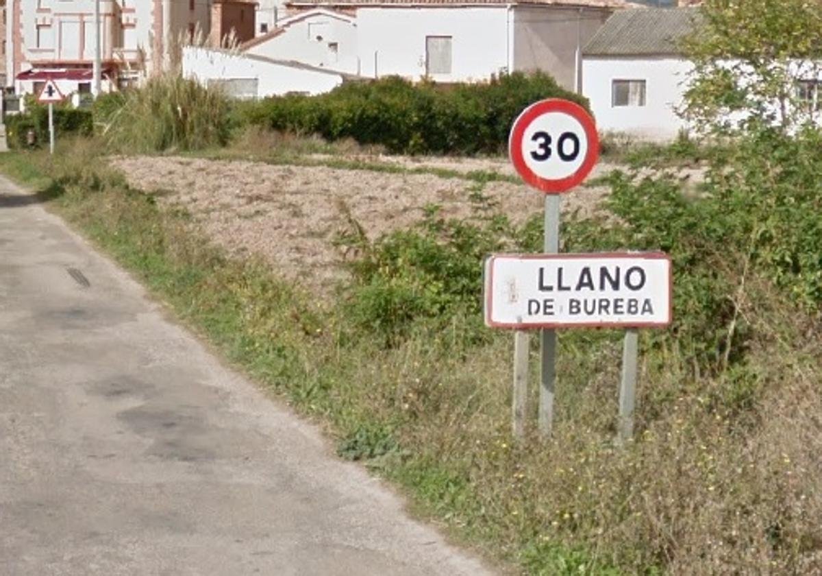 Entrada al pueblo de Llano de Bureba.