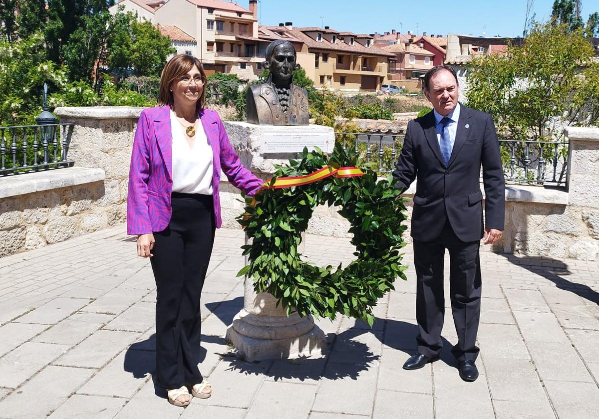 Homenaje al general Gutiérrez en Aranda.