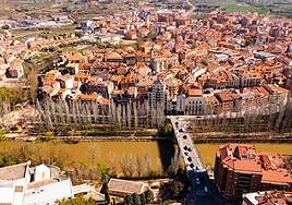 Vista aérea de Aranda de Duero.