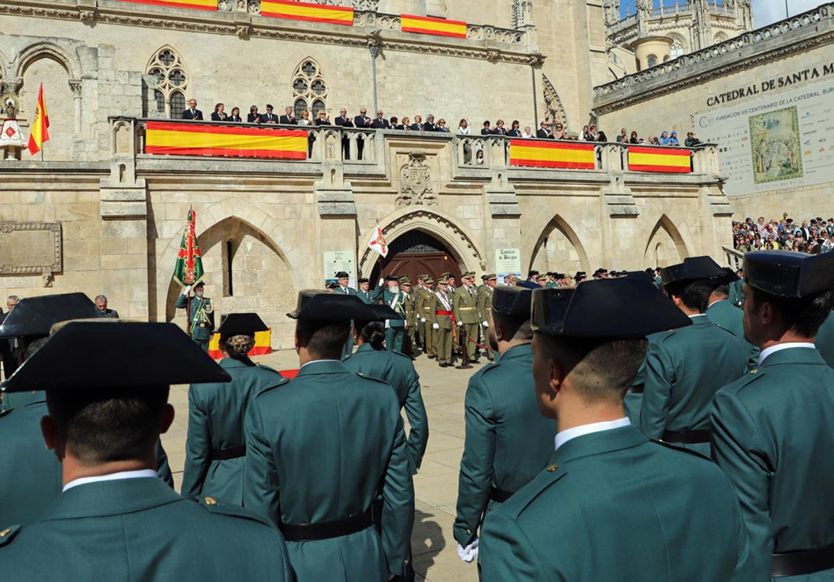 Imagen de archivo de la celebración de la Patrona de la Guardia Civil en Burgos el pasado año.