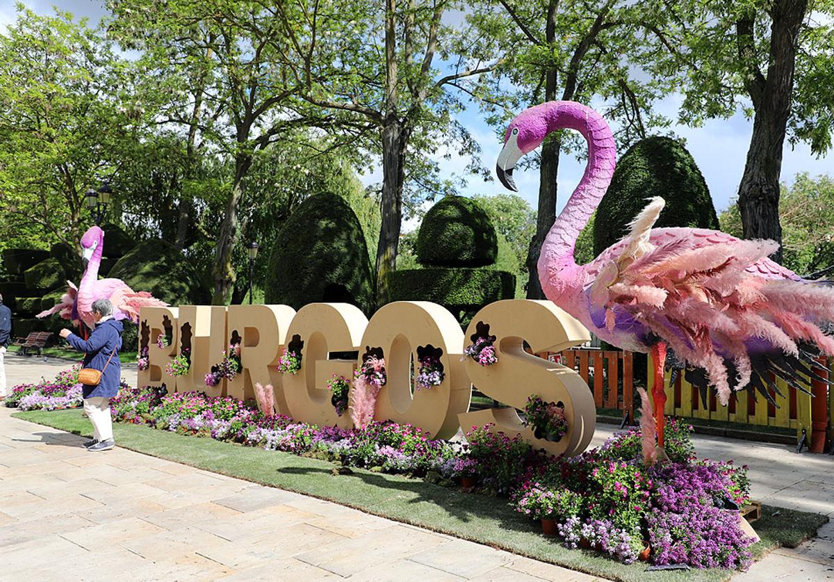 Monumentos florales de la Fiesta de las Flores de Burgos