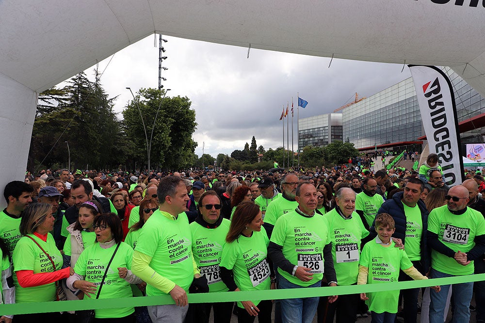 Más de 5.000 burgaleses marchan contra el cáncer
