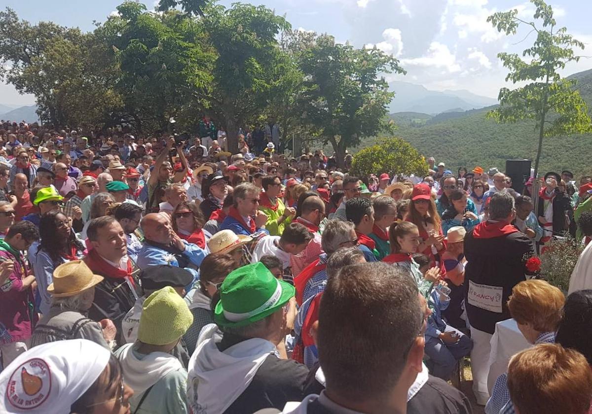 Imagen de archivo de las fiestas de San Juan del Monte en Miranda de Ebro en 2018.