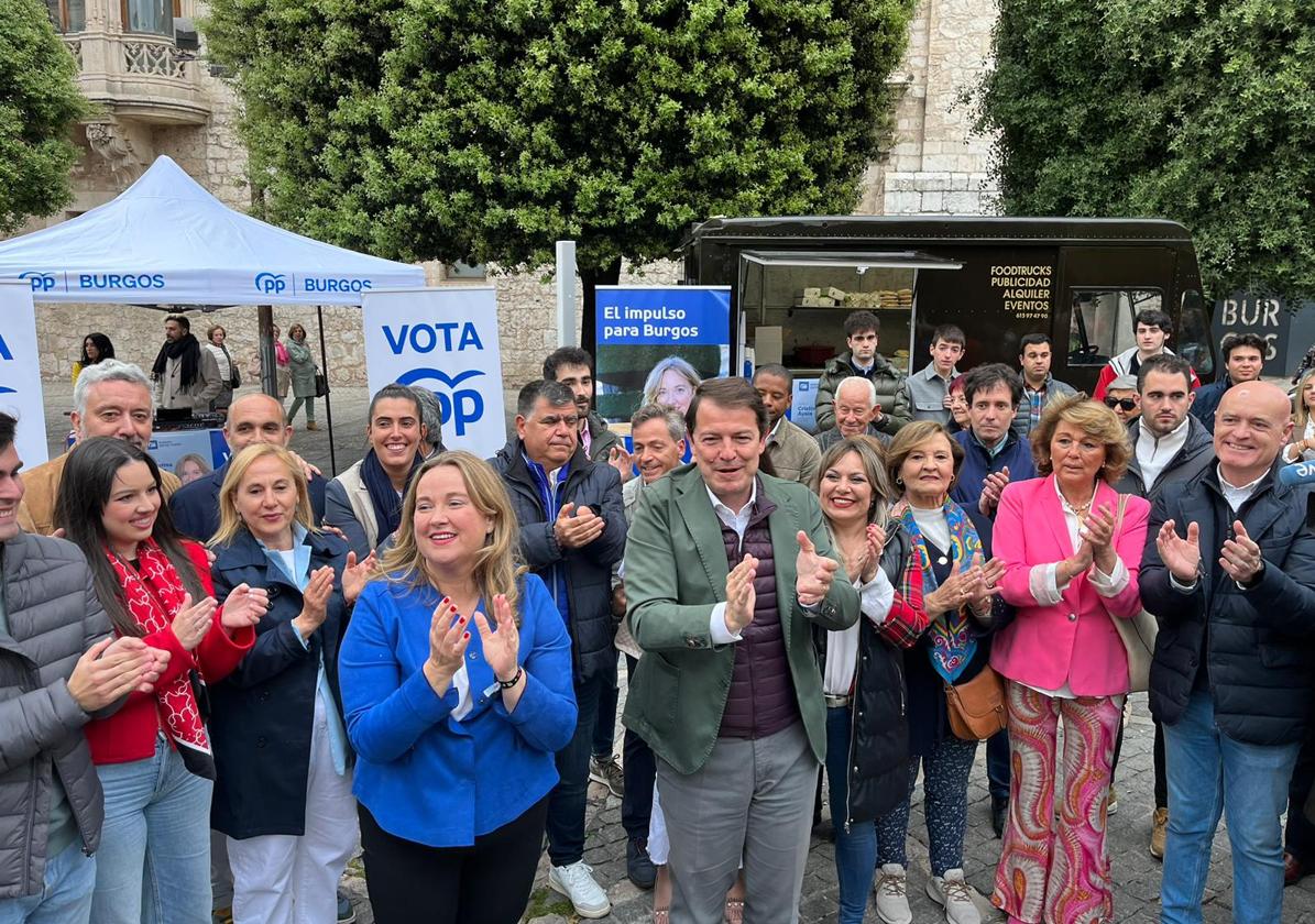 Fernández Mañueco ha participado en un acto con Cristina Ayala.