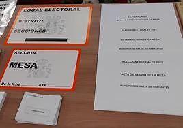 Muestra de la cartelería que se va a utilizar este domingo.