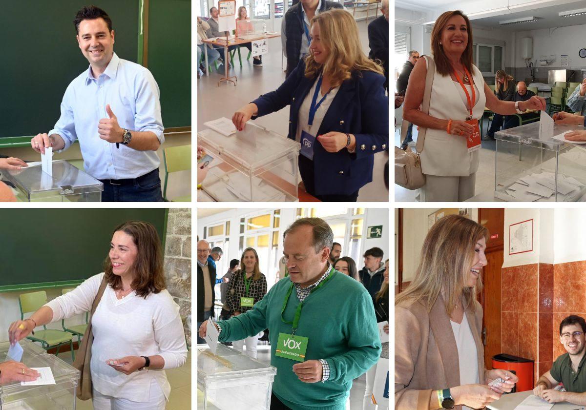 Los candidatos a la Alcaldía de Burgos han ejercido su derecho a voto.