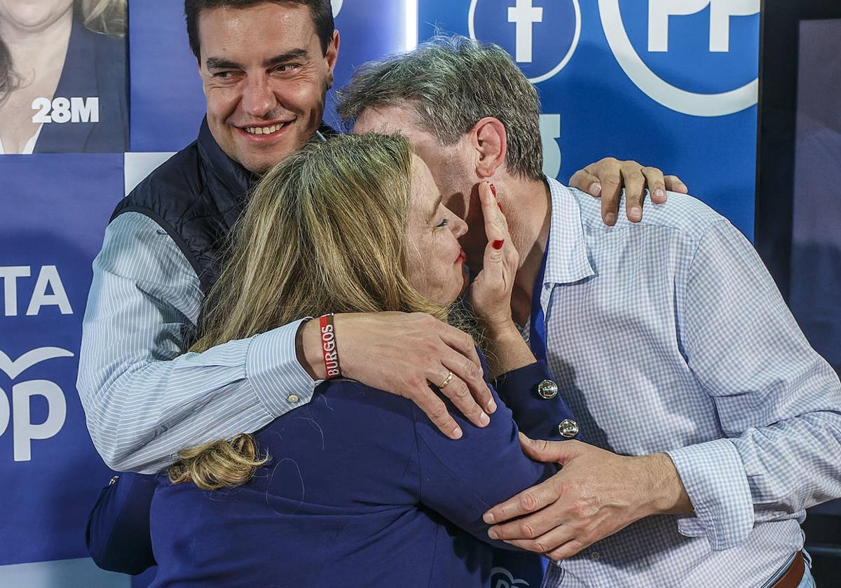 Celebración del PP tras los resultados de las municipales del 28M en Burgos.