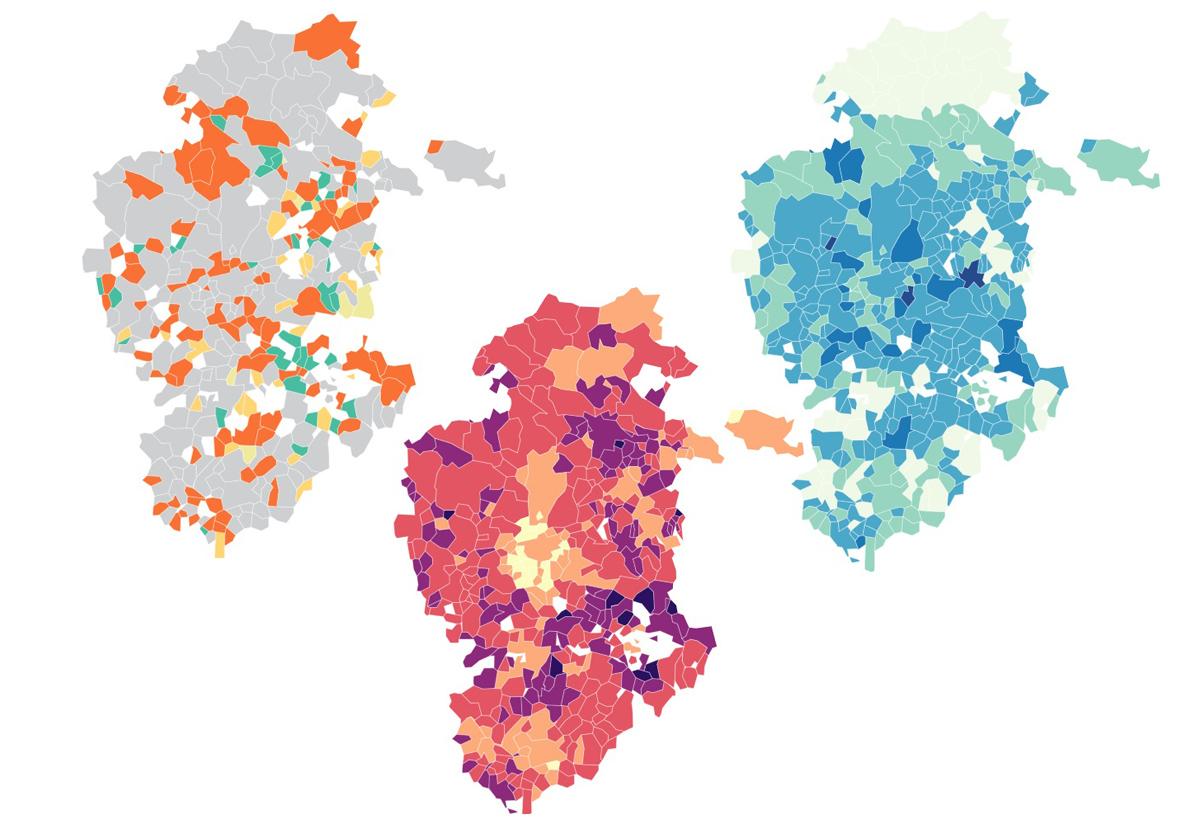 Descubre qué votó cada pueblo de Burgos según su paro, riqueza y edad