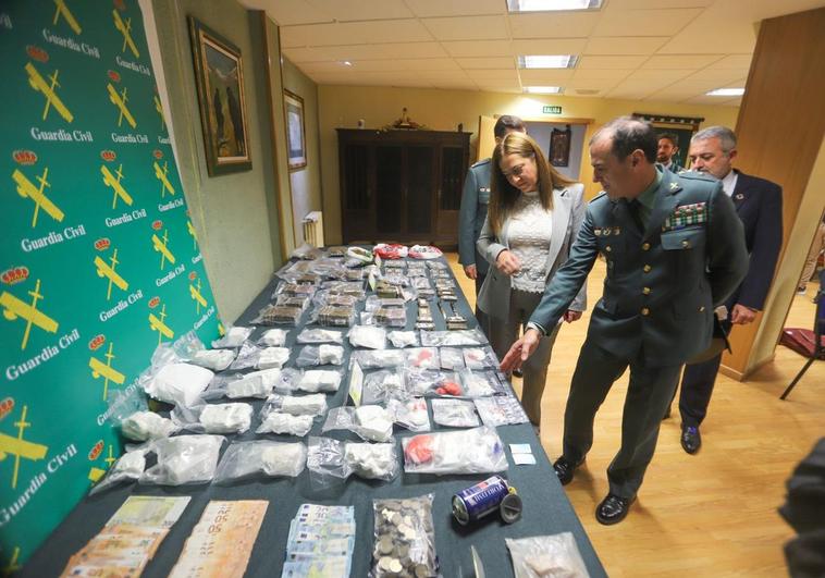 Droga incautada por la Guardia Civil de Burgos.