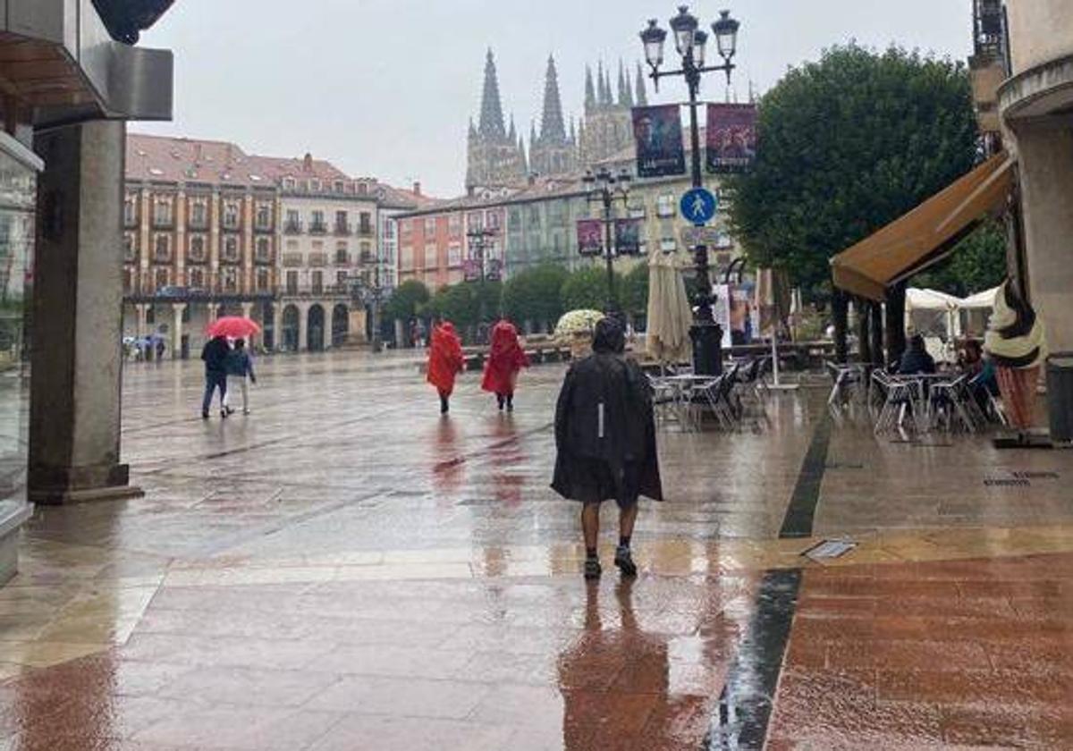 Aemet prevé un fin de semana pasado por agua en Burgos.