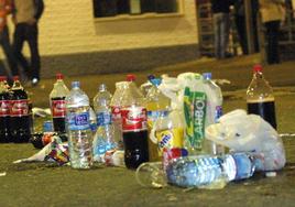 El botellón es algo muy habitual los fines de semana en Burgos.