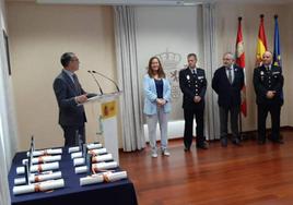 Acto de entreda de las medallas al Mérito de Protección Civil.