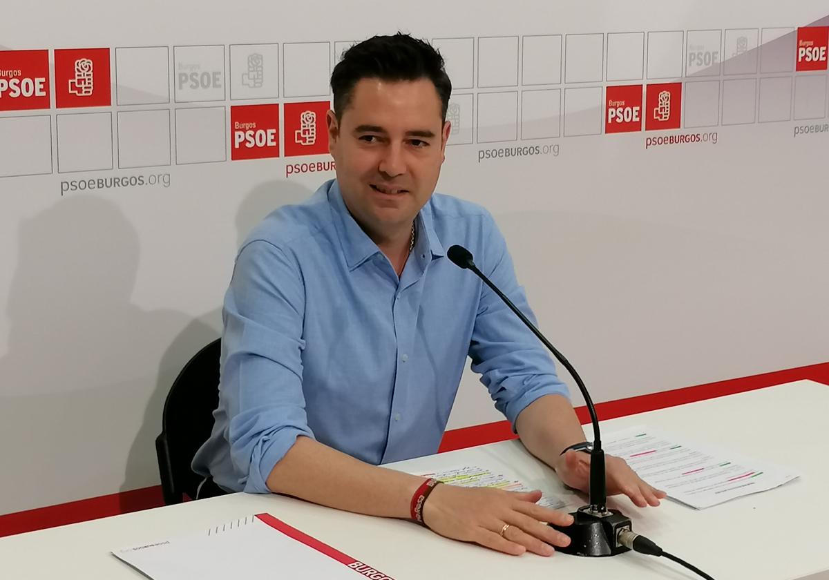 Daniel de la Rosa, candidato del PSOE y alcalde de Burgos.