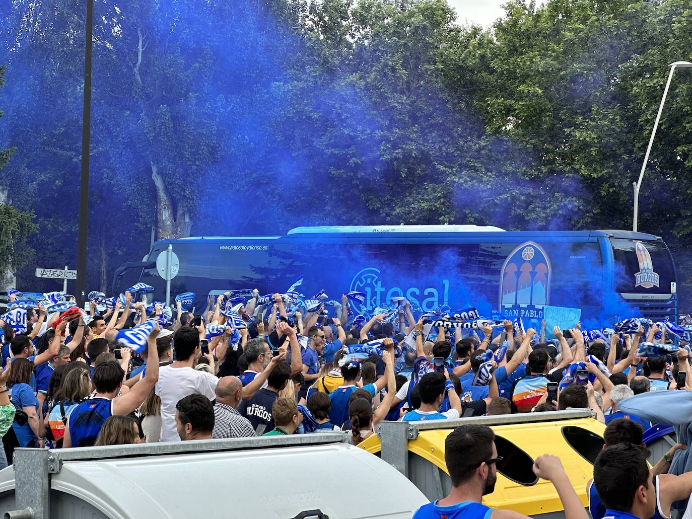 Ambientazo en la previa de la final entre Zunder Palencia y Hereda San Pablo